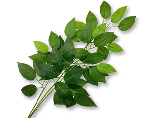 (14390) Vara de follaje ficus 55cm verde