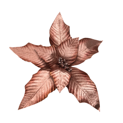 (FLQ09125OP) Nochebuena terciopelo gold rose 50 cm x 33 cm