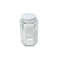 Tarro de vidrio hexagonal 400ml