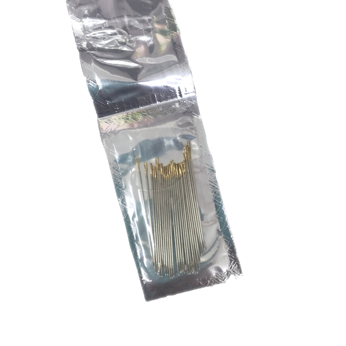 Agujas para coser ojillo dorado