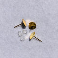 (25775) Alfiler para arete plano 8MM  c/10 pares