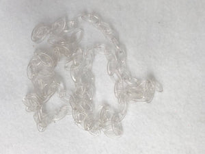 (26944) Cadena plástica transparente 50cm