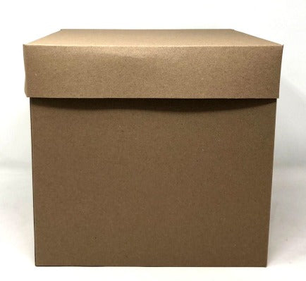 (24816) Caja de cubo Kraft grande 28x28cm