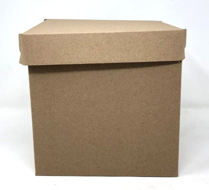 (24815) Caja de cubo mediana Kraft 20x20CM