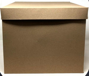 (25662) Caja de cubo Kraft gigante/jumbo 38.5x38.5cm