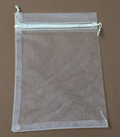 (9322) Bolsa organza #2 4x5cm Hueso c/12