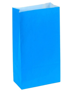 (7614-C) Bolsa Papel 12X6X18CM Azul C/12PZ