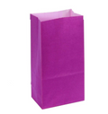 (7611-F) Bolsa Papel 9X6X18CM Morada C/12PZ