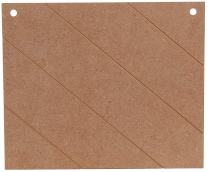 (9997) Letrero rectangular ranurado diagonal 25x30cm